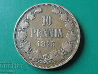 Russia (for Finland) 1895 - 10 pennies