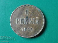 Russia (for Finland) 1899 - 5 pennies
