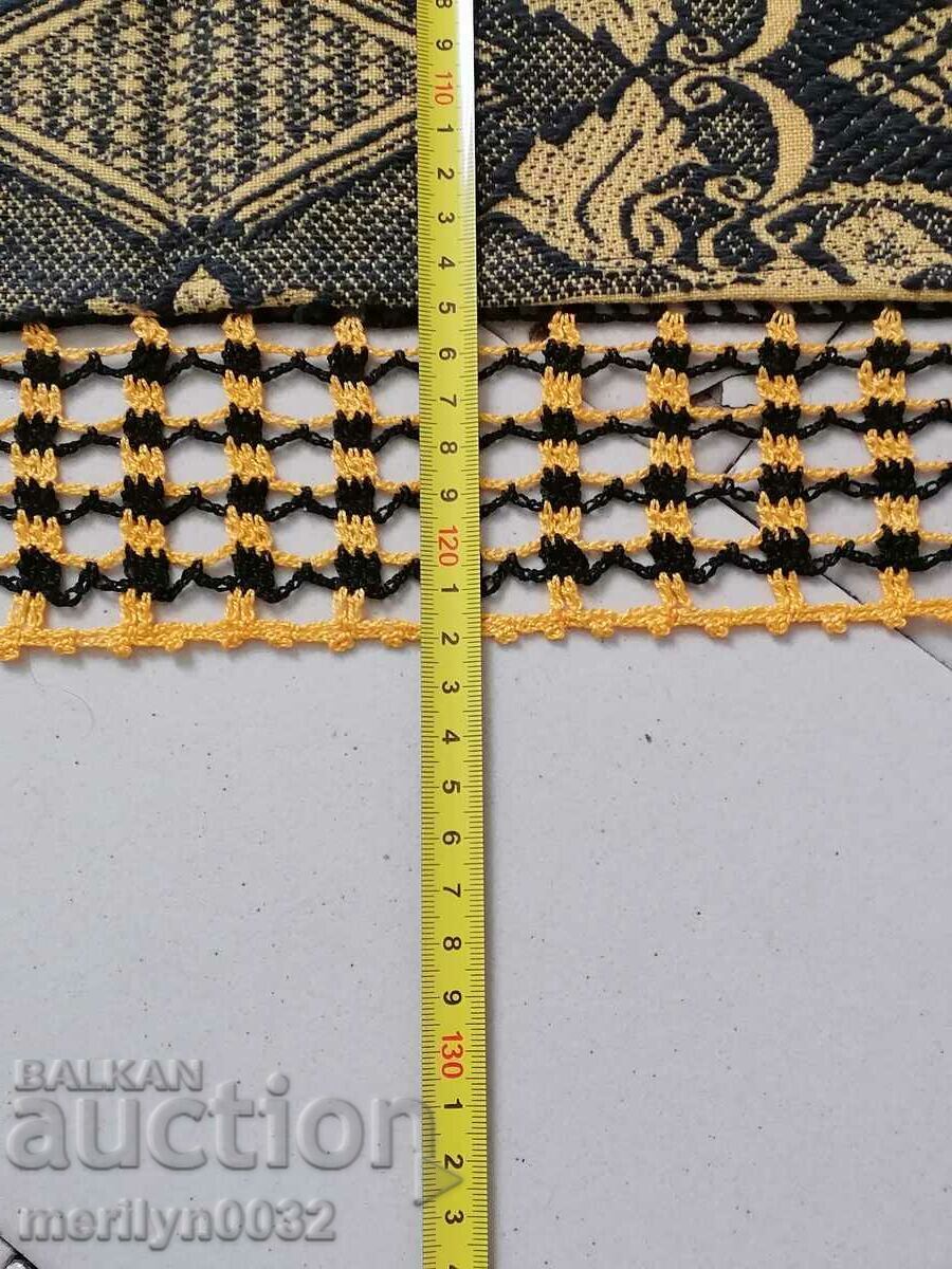 Wool woven bedspread cover lace UNUSED - 5 Wool woven bedspread cover lace UNUSED - 5