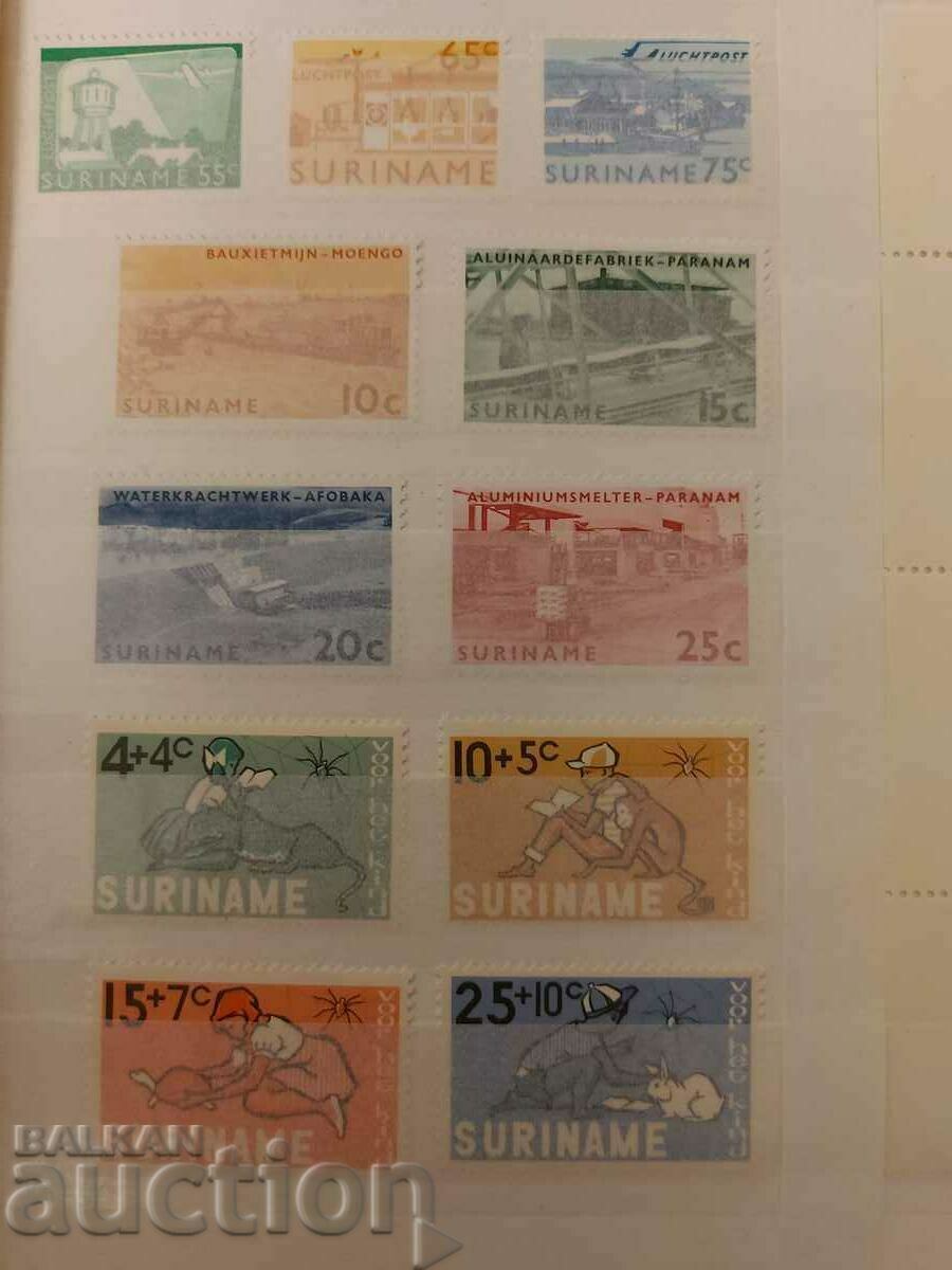 Аукцион Лот 1965 г. пълна марки Suriname лот Аукцион Лот 1965 г. пълна марки Suriname лот