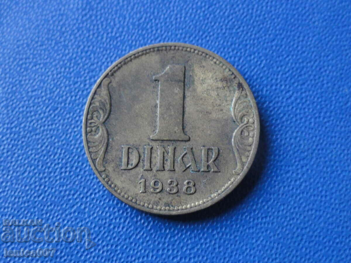 Yugoslavia 1938 - 1 dinar - 5 Yugoslavia 1938 - 1 dinar - 5