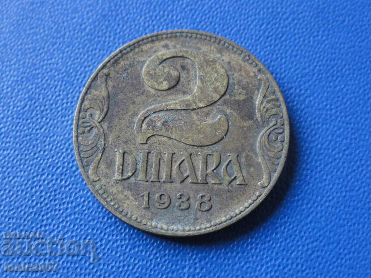 Auction Yugoslavia 1938 - 2 dinars Auction Yugoslavia 1938 - 2 dinars
