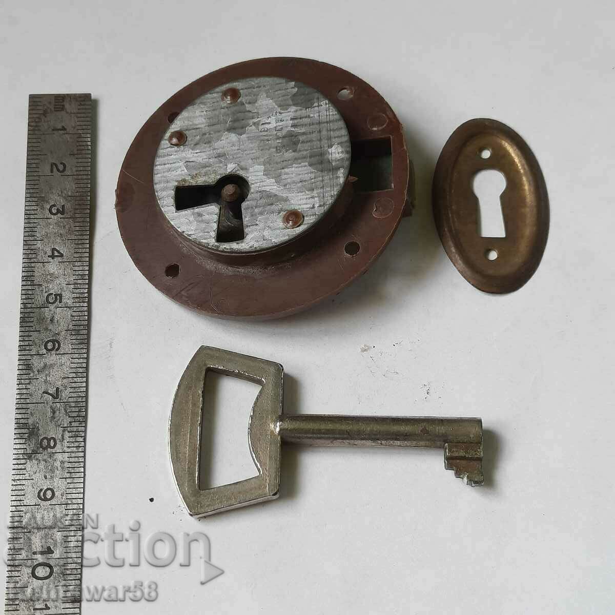 Lock for cabinet, cash register, drawer, wardrobe, dresser, etc.