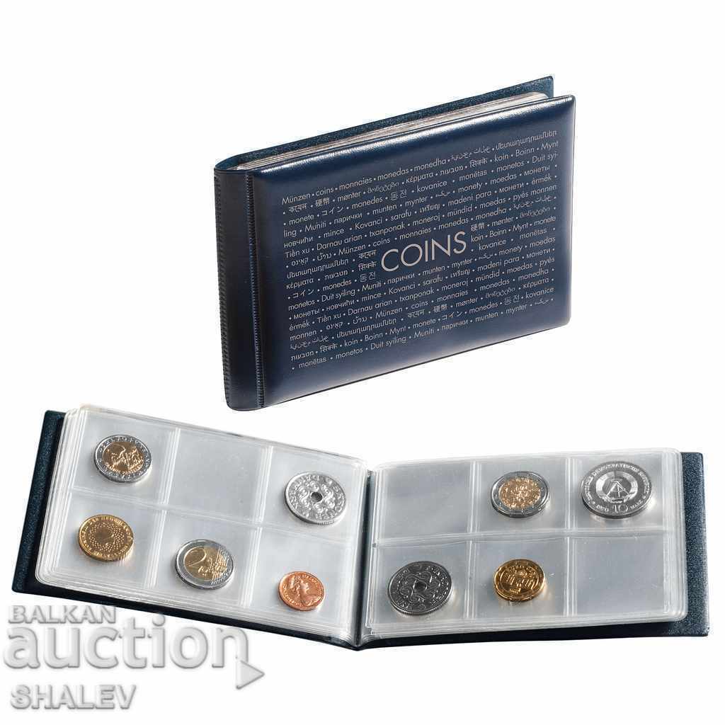 Folder for 48 coins up to 33mm - 8 sheets of 6 coins/sheet (995)