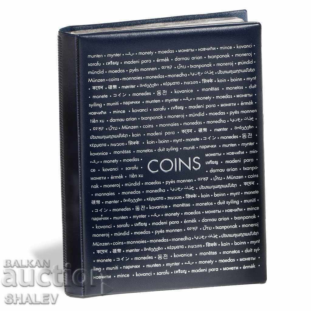 Coin album for 96 coins up to 33mm - 8 sheets of 12 coins/sheet (1399)