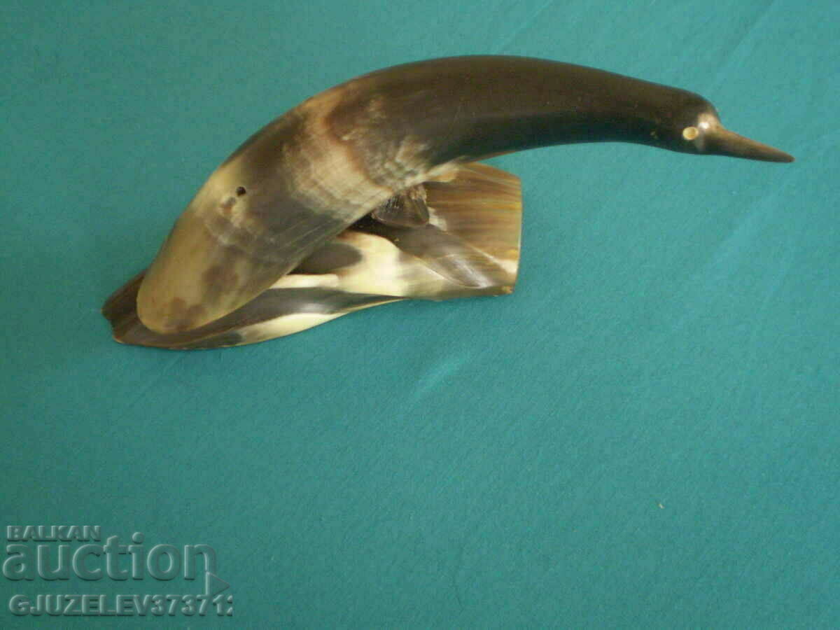 Walrus bone figure. Logo retro meat plant Pleven