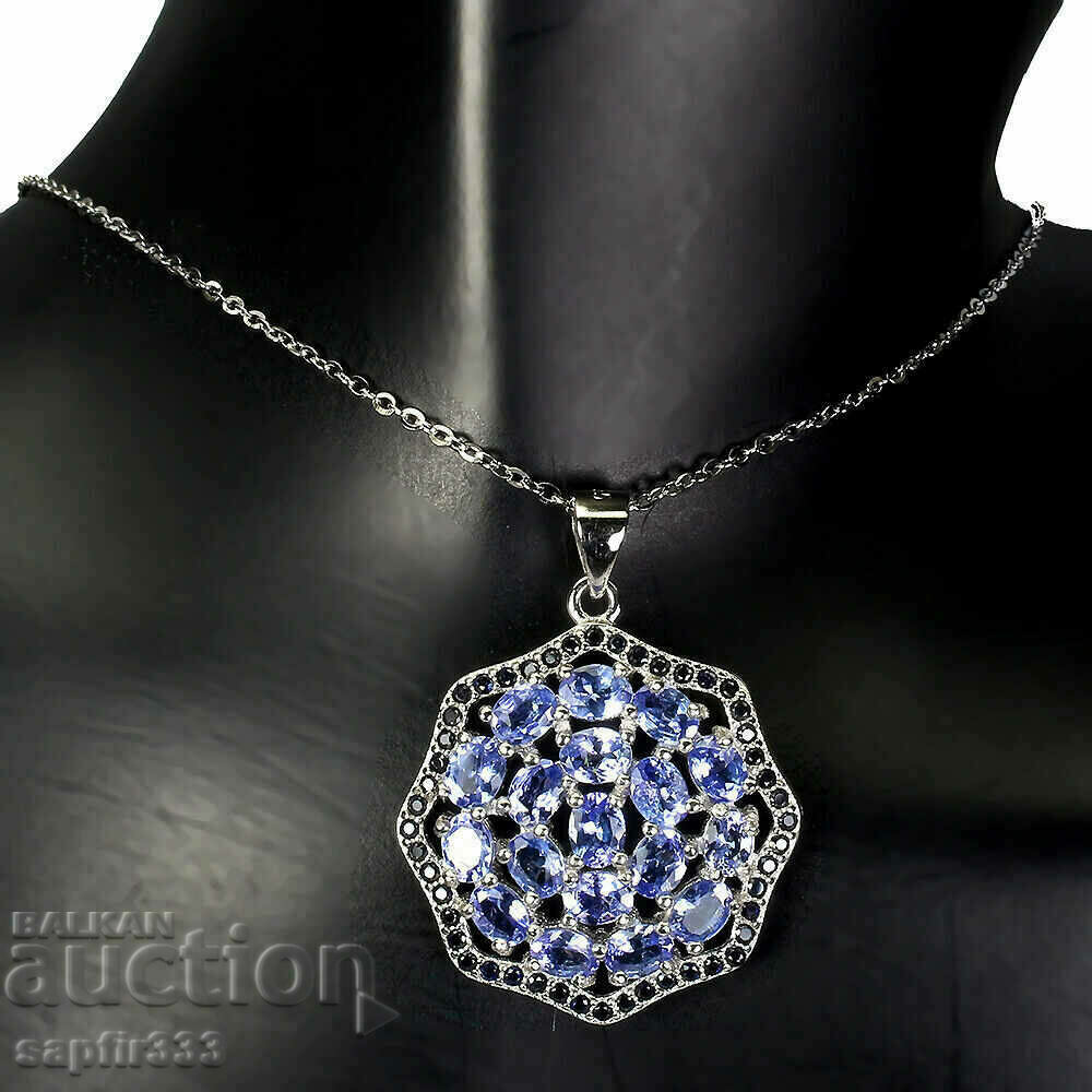 DESIGNER MEDALLION TANZANITES AND SAPPHIRES "OCTAGON" with price 572.00 BGN | € 292.46 DESIGNER MEDALLION TANZANITES AND SAPPHIRES "OCTAGON" with price 572.00 BGN | € 292.46