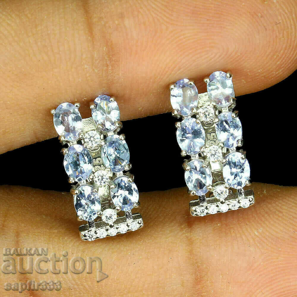 DESIGNER EARRINGS TANZANITES AND SYNTHETIC ZIRCONIA with price 372.00 BGN | € 190.20 DESIGNER EARRINGS TANZANITES AND SYNTHETIC ZIRCONIA with price 372.00 BGN | € 190.20