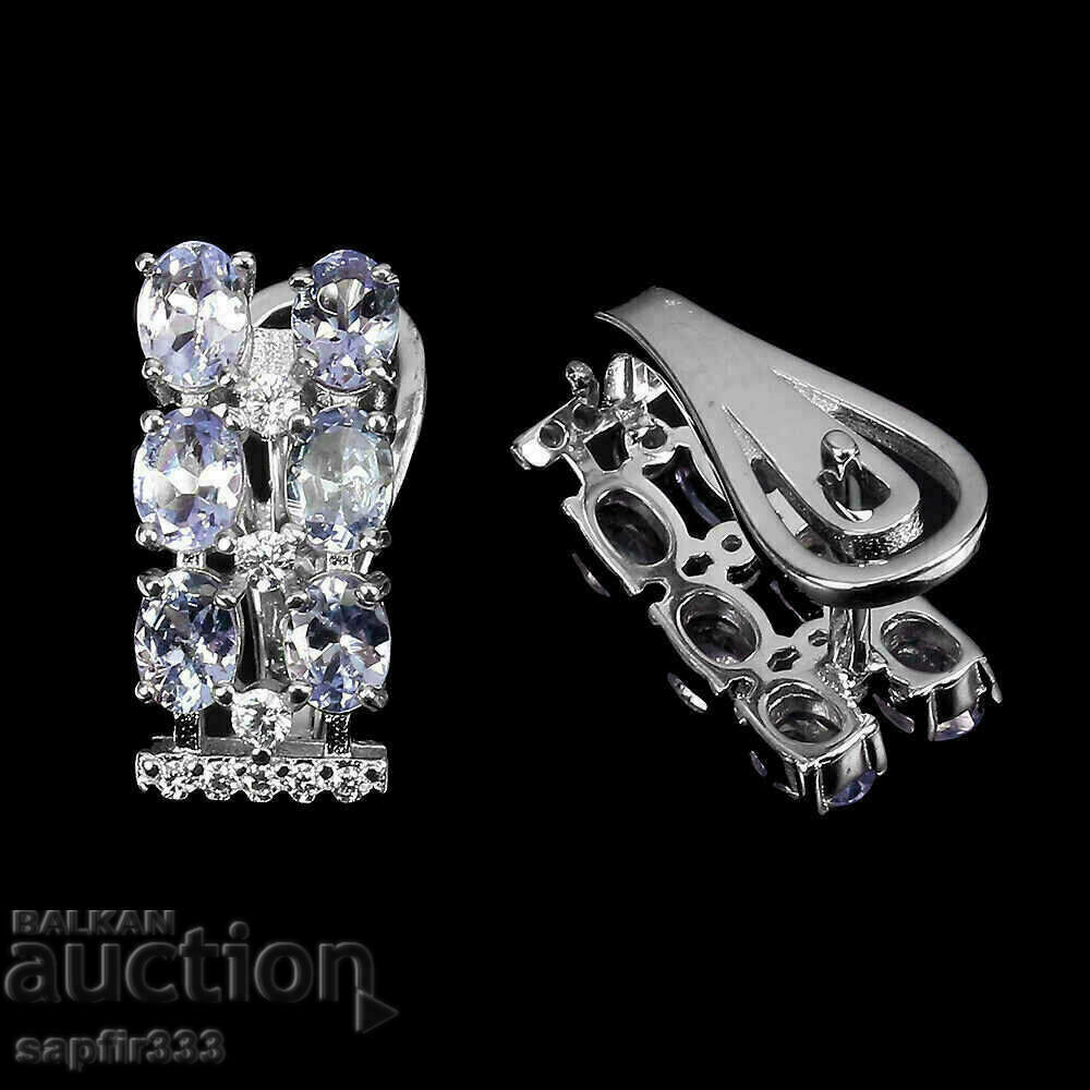 Auction DESIGNER EARRINGS TANZANITES AND SYNTHETIC ZIRCONIA Auction DESIGNER EARRINGS TANZANITES AND SYNTHETIC ZIRCONIA
