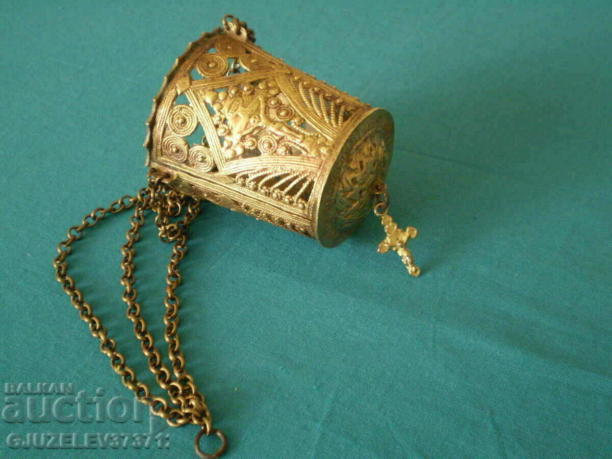 Стар бронз кадило Царство България - 5 Стар бронз кадило Царство България - 5