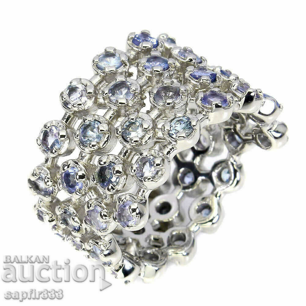 ДИЗАЙНЕРСКИ ШИКОЗЕН ПРЪСТЕН С ЕСТЕСТВЕНИ ТАНЗАНИТИ с цена 383.00 лв. | € 195.82 ДИЗАЙНЕРСКИ ШИКОЗЕН ПРЪСТЕН С ЕСТЕСТВЕНИ ТАНЗАНИТИ с цена 383.00 лв. | € 195.82