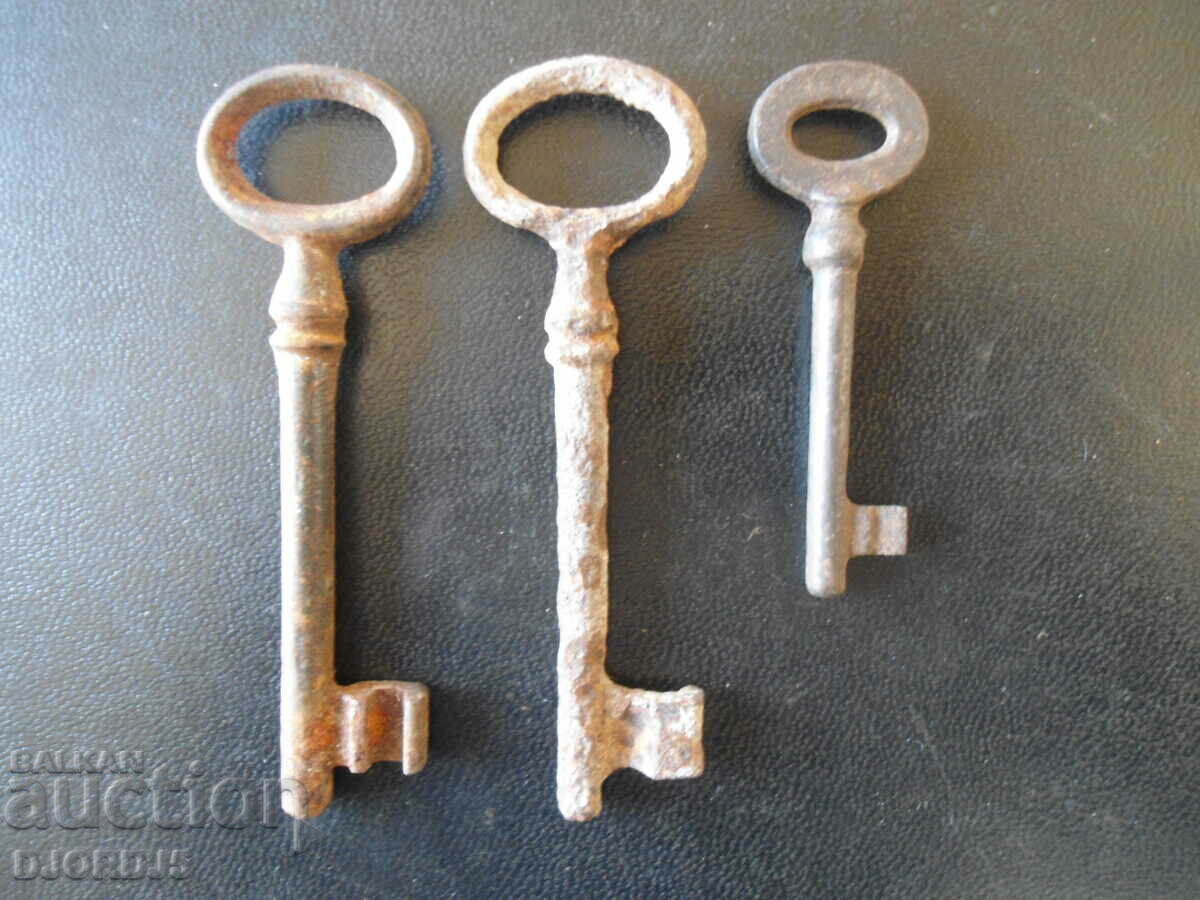 Лот стари ключета, 3 броя