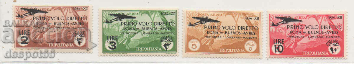 1934. Ιταλία – Τριπολιτανία. Αέρας αλληλογραφία - Επιτύπωση.