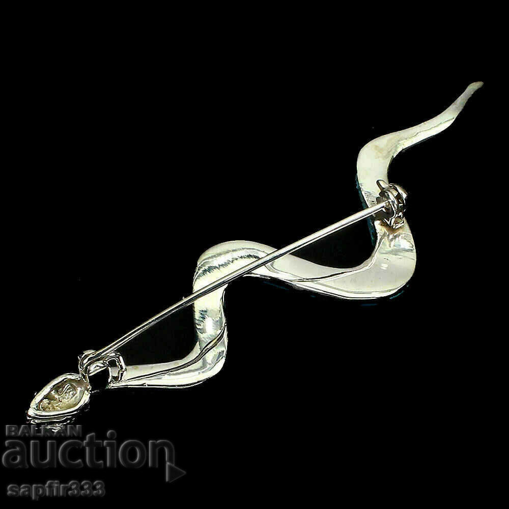 Auction  LUXURY TURQUOISE SNAKE BROOCH