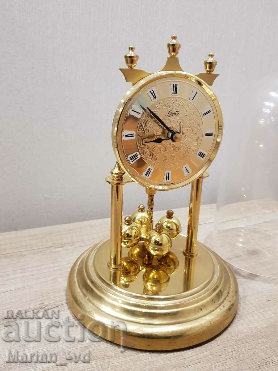 German Quartz Desk Clock with Flask - 5