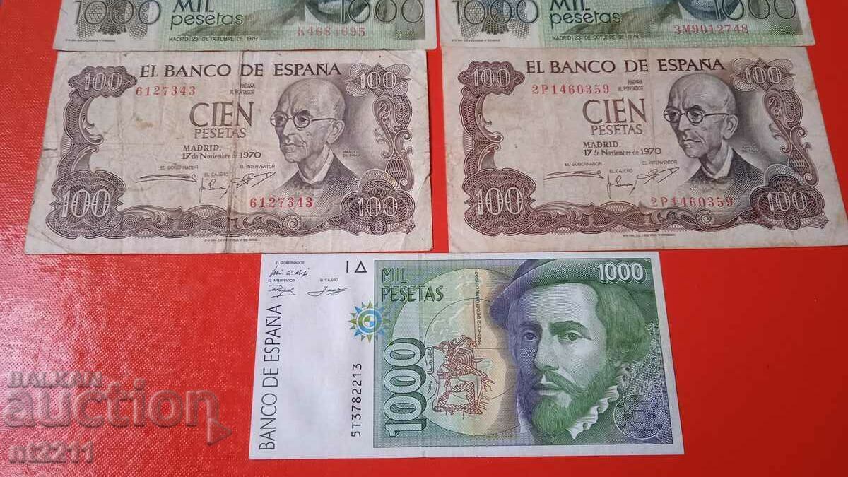 Auction  Banknote set Spain