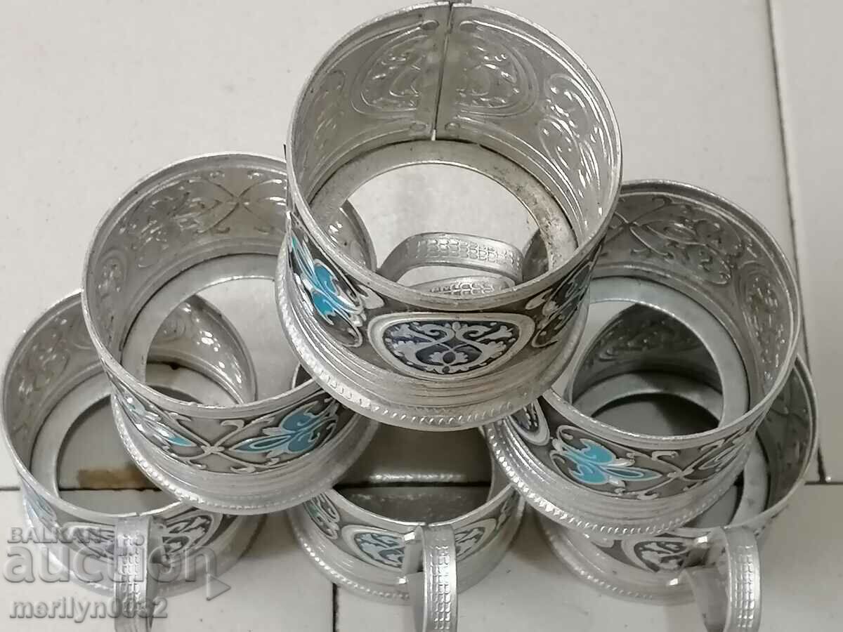 Service coasters for glasses 6 pcs cup coaster USSR - 6