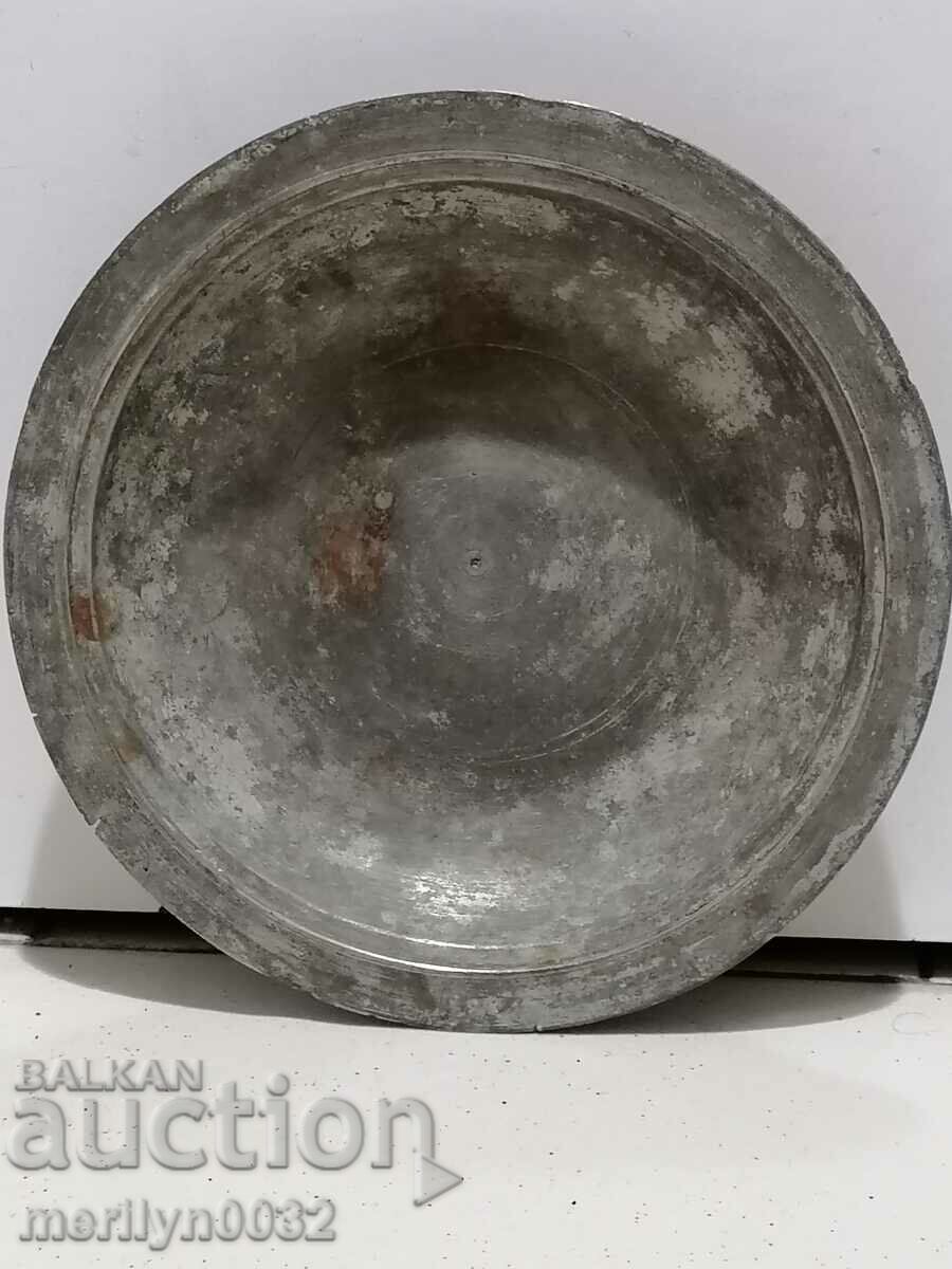 Auction  Old Ottoman sahan, copper, panica, plate, tas