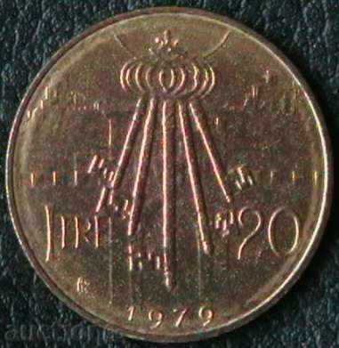 20 liras 1979 San Marino
