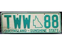 Αυστραλιανή πινακίδα κυκλοφορίας Queensland AUS