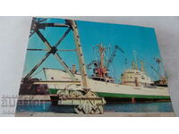 Пощенска картичка Бургас Пристанището