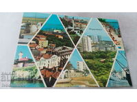Καρτ ποστάλ Burgas Burgas Collage 1975