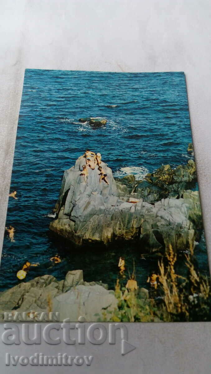 Пощенска картичка Черноморски бряг 1988