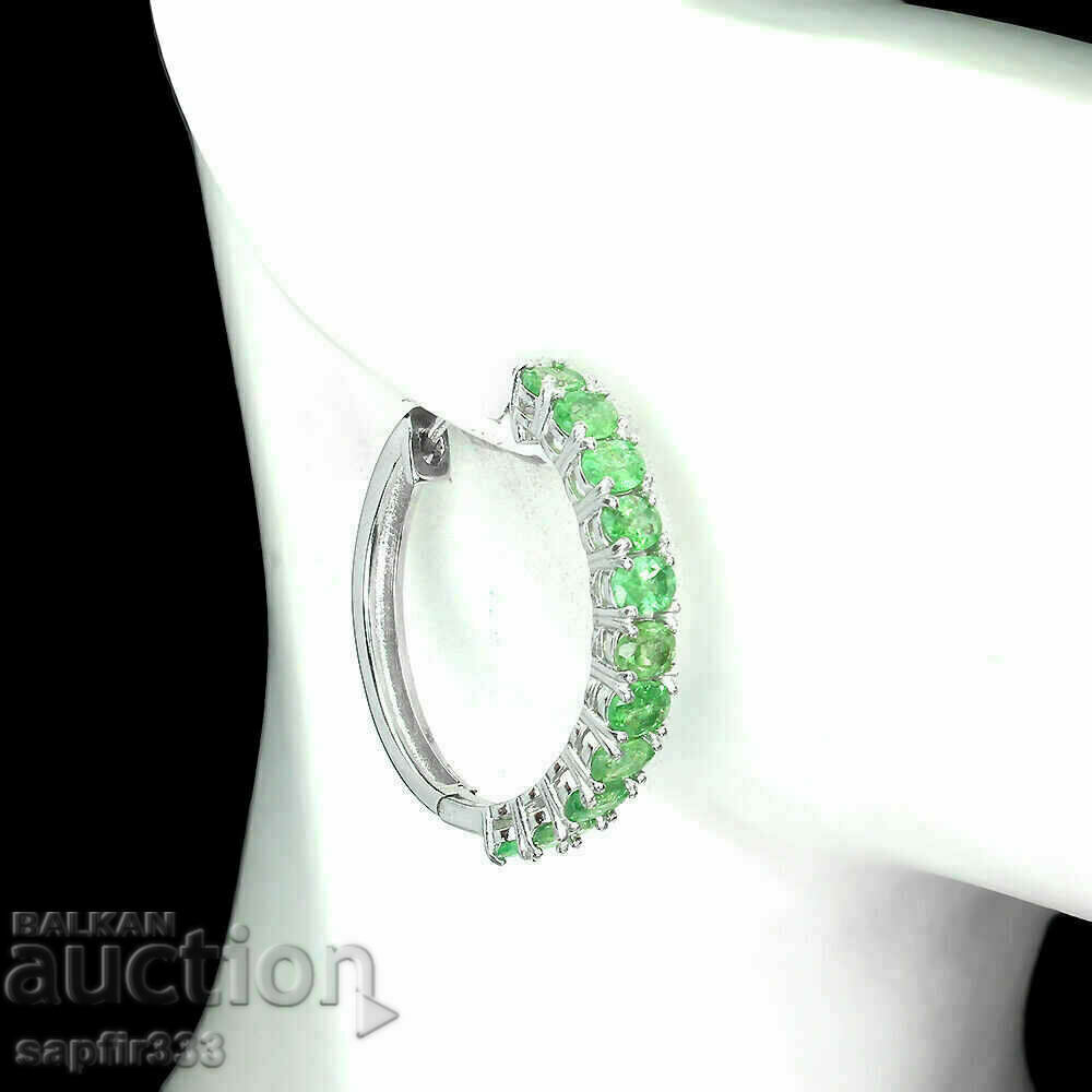 LUXURY EARRINGS WITH RARE NATURAL TSAVORITE GARNETS with price 522.00 BGN | € 266.89 LUXURY EARRINGS WITH RARE NATURAL TSAVORITE GARNETS with price 522.00 BGN | € 266.89