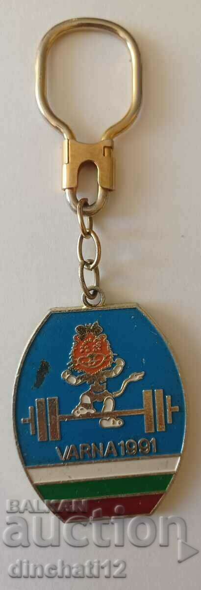 Keychain. Weightlifting Varna 1991