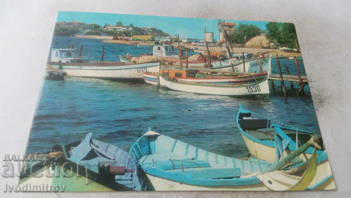 Postcard Nessebar The Port 1978