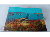 Пощенска картичка Несебър Рибарският кей 1980