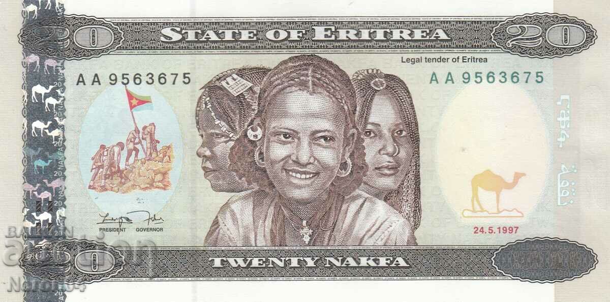 20 nakfa 1997, Eritrea