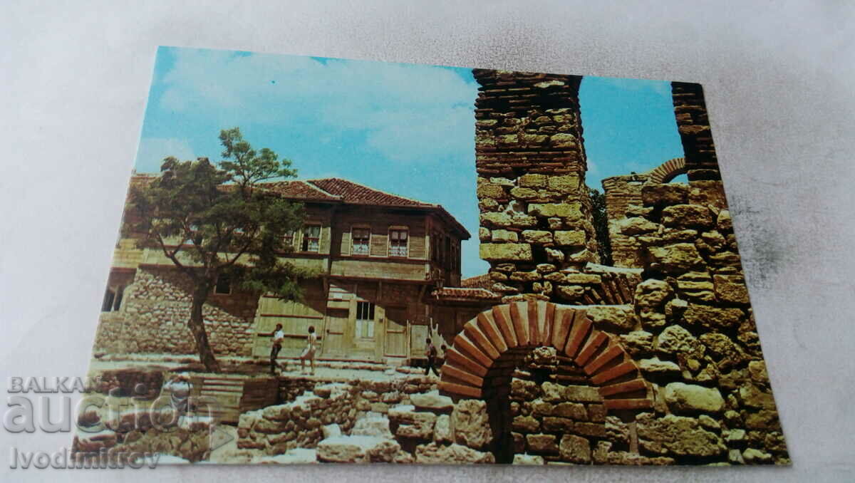 Carte poștală Nessebar Ancient Architecture 1982