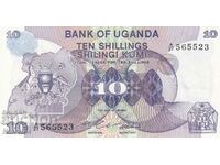 10 shillings 1982, Uganda