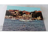Пощенска картичка Несебър Рибарският кей 1982
