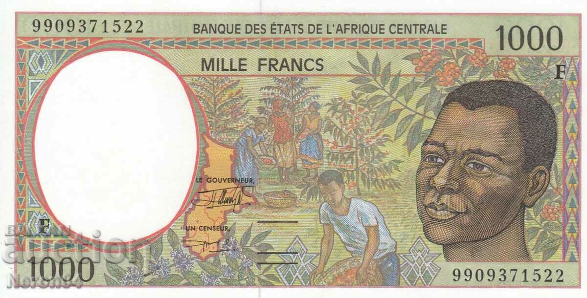 1000 francs 1999, Central African Republic