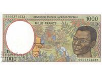 1000 франка 1999, Централноафриканска република