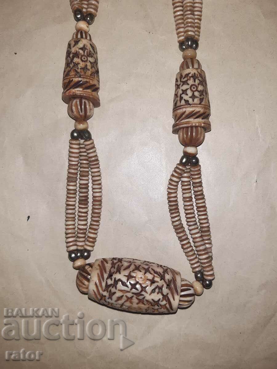 Large necklace, necklace, jewelry - natural bone with price 14.00 BGN | € 7.16 Large necklace, necklace, jewelry - natural bone with price 14.00 BGN | € 7.16