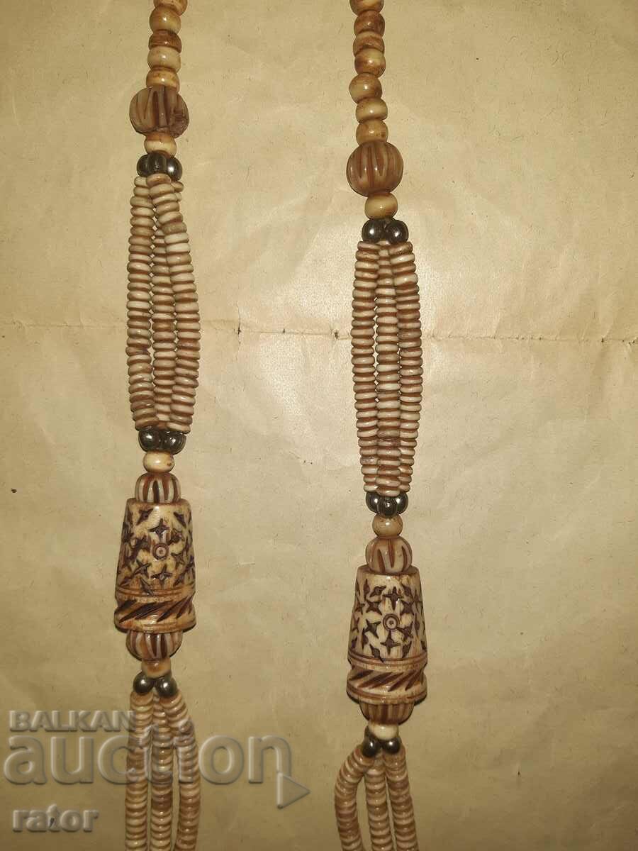 Auction Large necklace, necklace, jewelry - natural bone Auction Large necklace, necklace, jewelry - natural bone