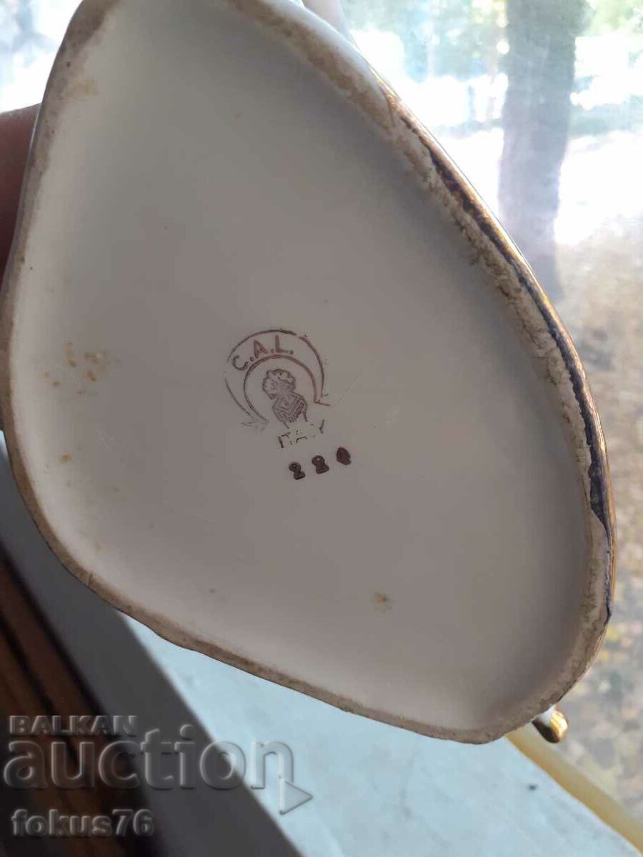 Ένα όμορφο πορσελάνινο μεγάλο βάζο με άλογο με επιχρύσωση και σήμανση - 5 Ένα όμορφο πορσελάνινο μεγάλο βάζο με άλογο με επιχρύσωση και σήμανση - 5