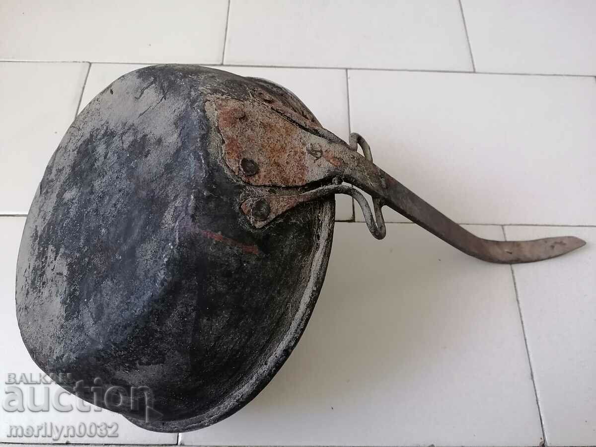 Παλιά κατσαρόλα χαλκού, χαλκού, δίσκος, δοχείο χαλκού - 6 Παλιά κατσαρόλα χαλκού, χαλκού, δίσκος, δοχείο χαλκού - 6