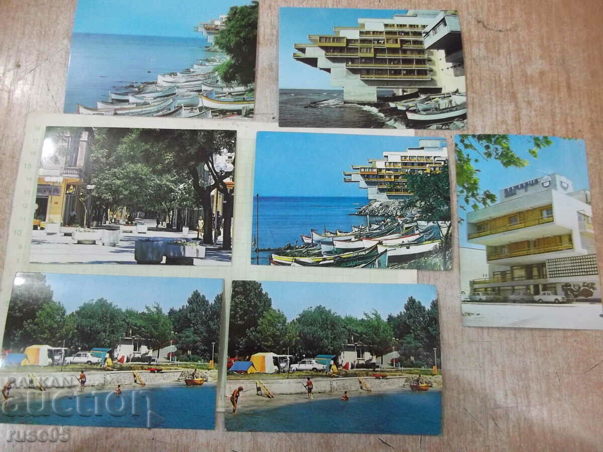 Lot of 7 pcs. cards "Pomorie"