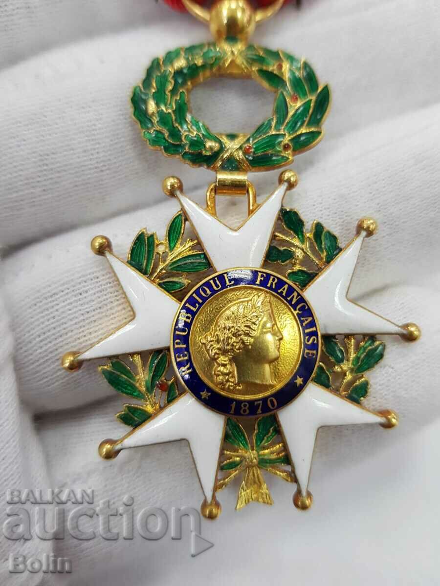 Много рядък златен орден на Френския Легион 18к