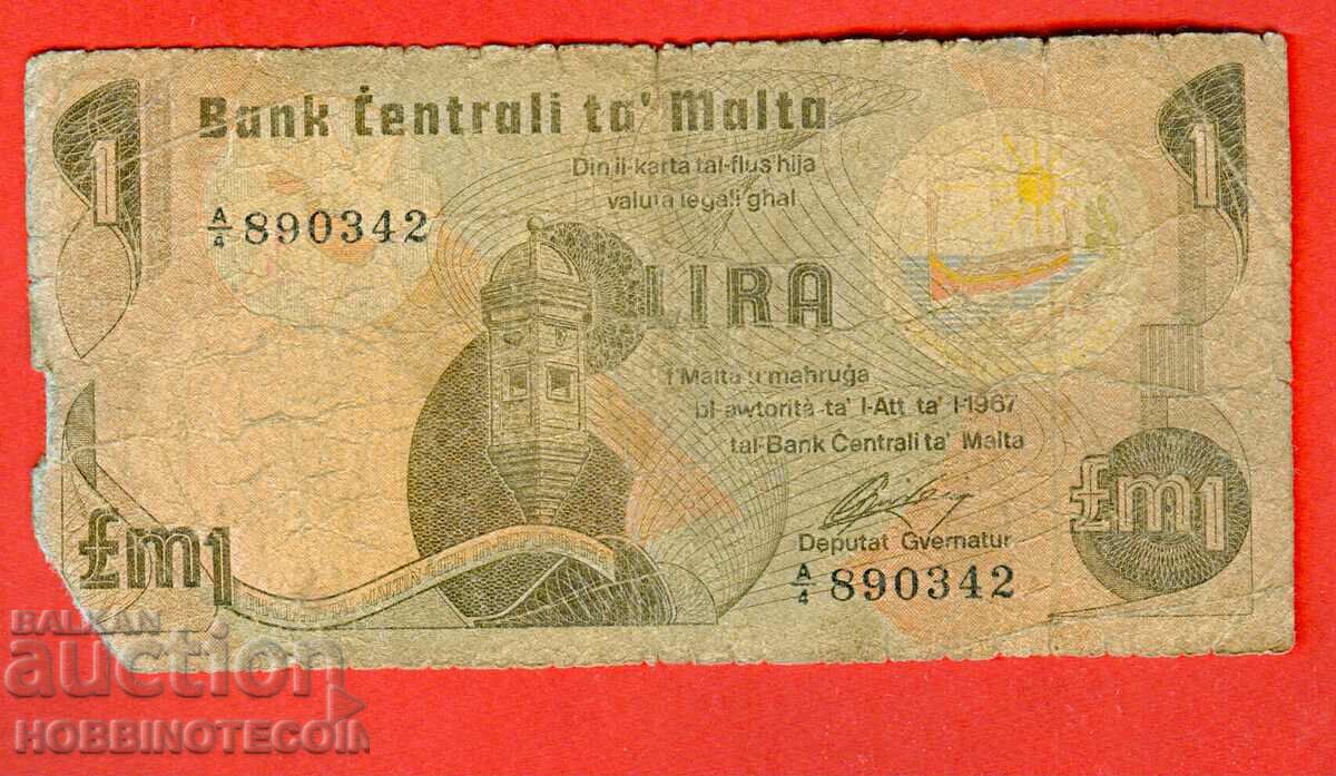 MALTA MALTA - 1 Lira - numarul - numarul 1967 ( 1979 ) - 3
