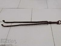 Old dilaf, tongs, wrought iron for oven