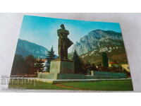 Postcard Vratsa Monument to Hristo Botev 1977