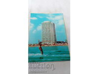 Пощенска картичка Слънчев бряг Хотел Бургас 1980