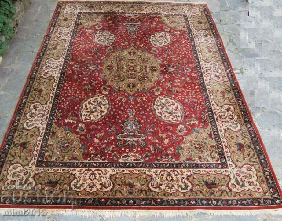 Παράδοση Παλιό χειροποίητο περσικό χαλί από μαλλί καμήλας 340x260 cm. Παράδοση Παλιό χειροποίητο περσικό χαλί από μαλλί καμήλας 340x260 cm.