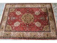 Old handwoven camel wool Persian Rug 340x260 cm.