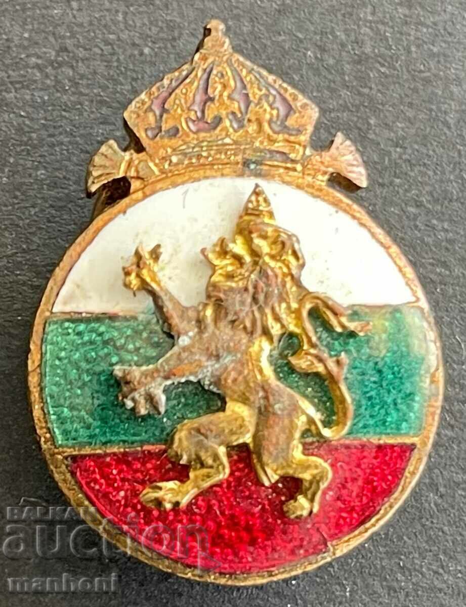 5228 Царство България знак лъв монархически 30-те г. Емайл